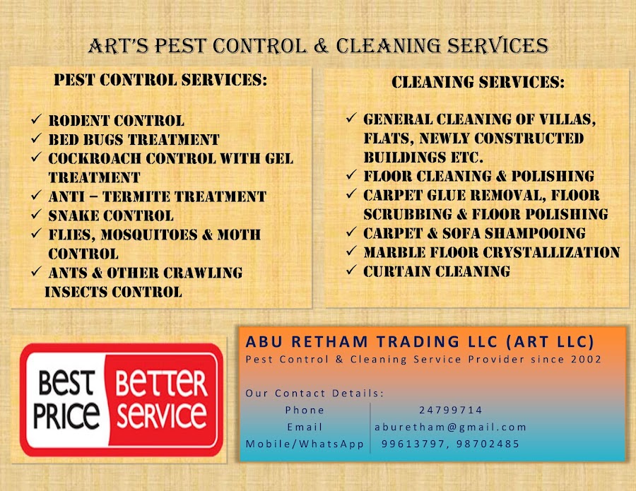 Pest Control and Cleaning Division - ART Group — photo 4